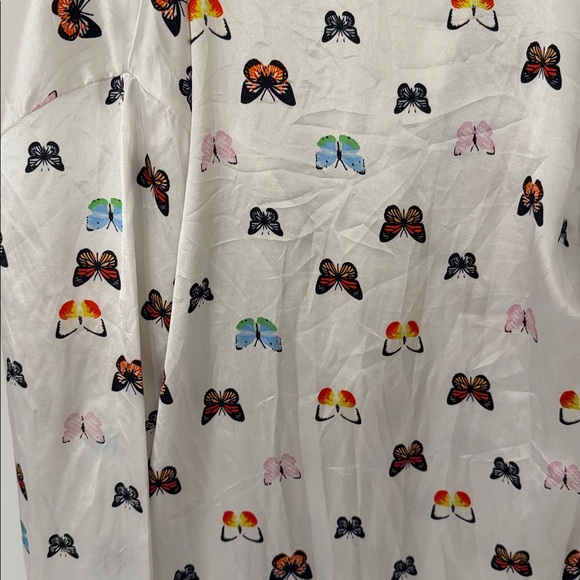 Shein Butterfly Print Pajama Shirt dress - Picture 5 of 6